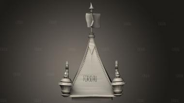Крыша Карнавальной Тележки для Реквизита STREGA 3d stl модель для ЧПУ