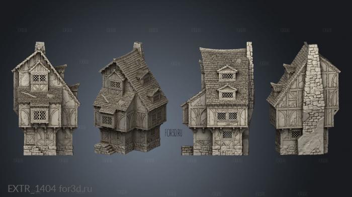 Medieval Home stl model for CNC