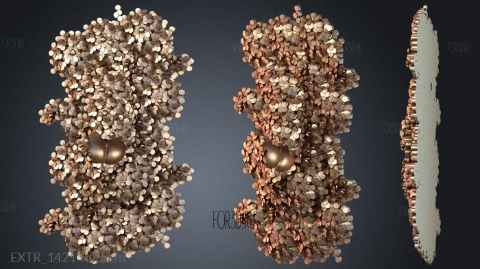 EXTR_1421 stl model for CNC