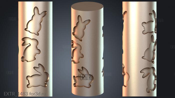 EXTR_1483 stl model for CNC