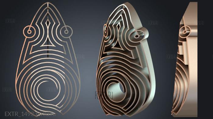 EXTR_1493 stl model for CNC