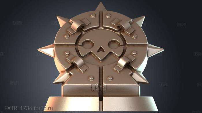 EXTR_1736 stl model for CNC