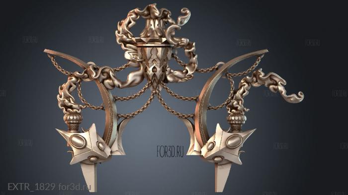EXTR_1829 stl model for CNC