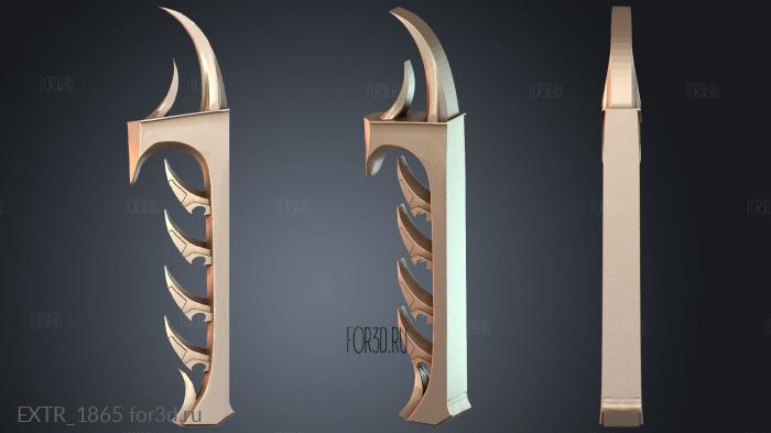 EXTR_1865 stl model for CNC