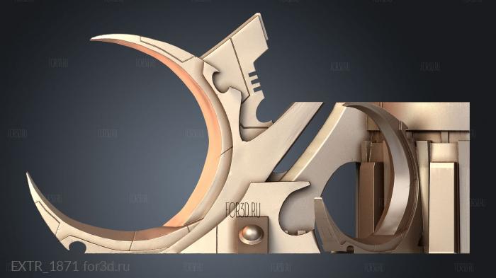 EXTR_1871 stl model for CNC