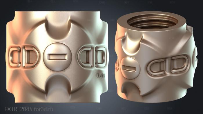 EXTR_2045 stl model for CNC