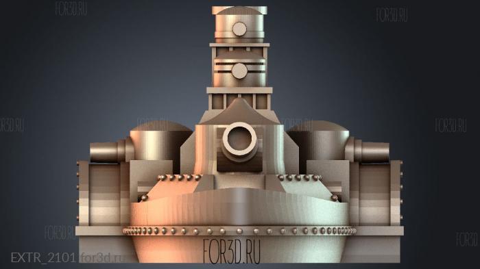 EXTR_2101 stl model for CNC