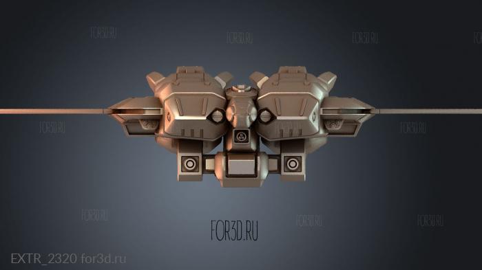 EXTR_2320 stl model for CNC
