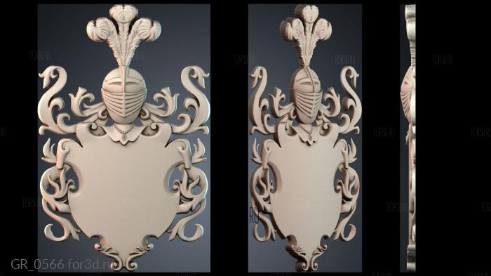 GR_0566 3d stl for CNC