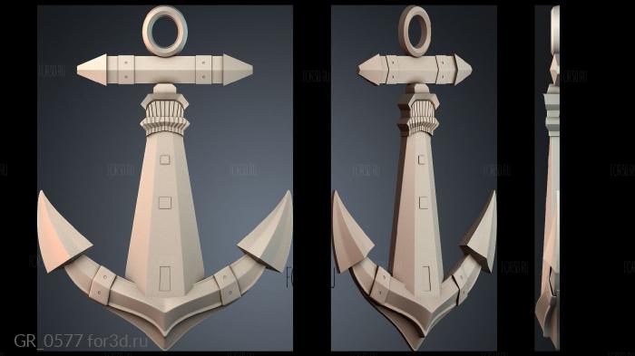 GR_0577 3d stl for CNC