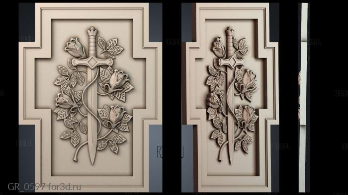 GR_0597 3d stl for CNC