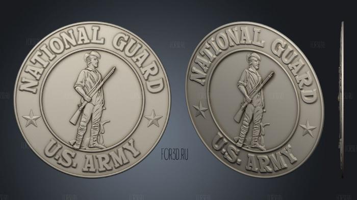 Army National Guard stl model for CNC
