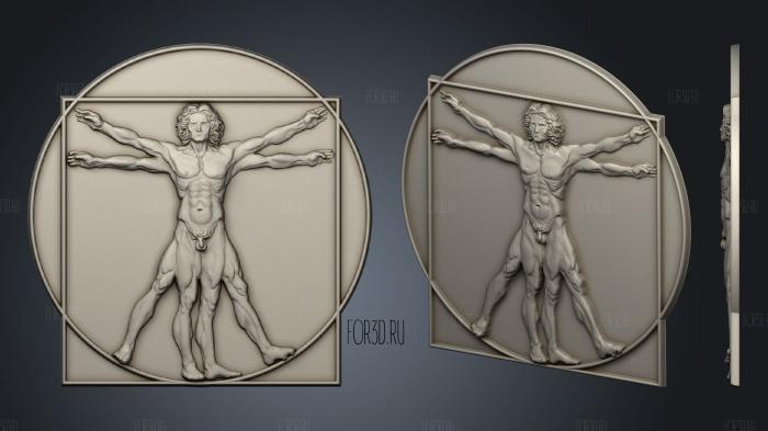 Art Men spread arms 3d stl модель для ЧПУ