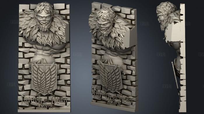 Itan bestia muro 3d stl модель для ЧПУ