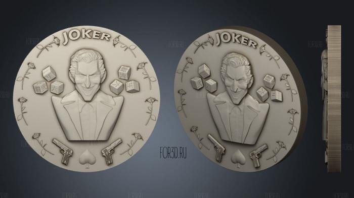 Joker Currency 3d stl модель для ЧПУ