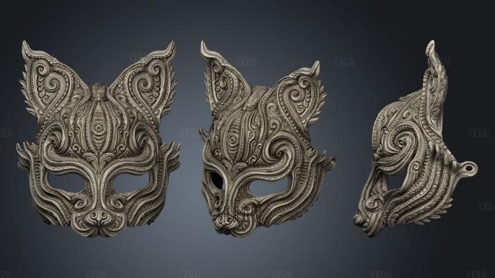 Kitsune 3d stl модель для ЧПУ