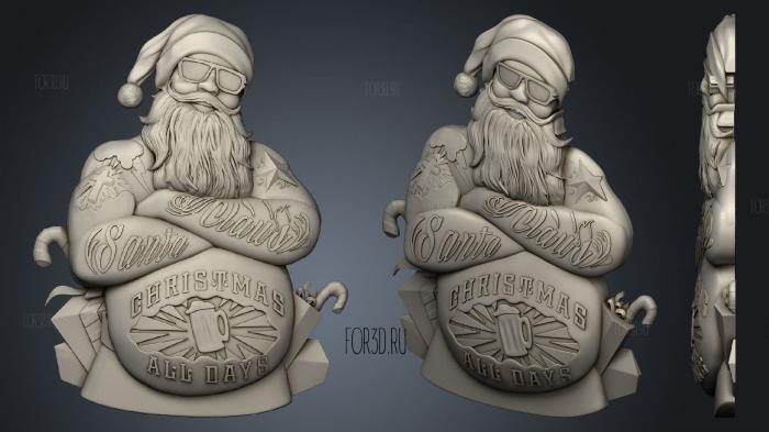 Santa Claus 3d stl модель для ЧПУ