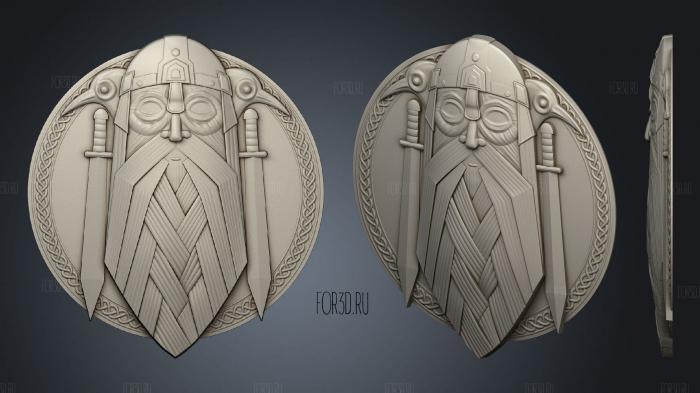 Thor head and sword