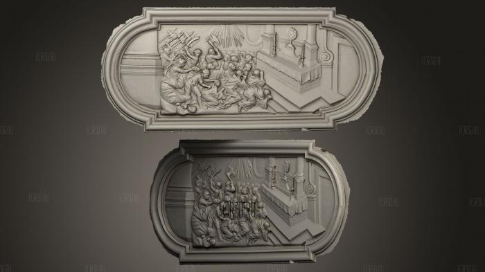 Relief No 1 from Krzeszw Abbey stl model for CNC