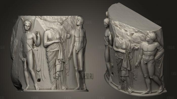 Храм Артемиды у основания колонны в Эфесе 3d stl модель для ЧПУ