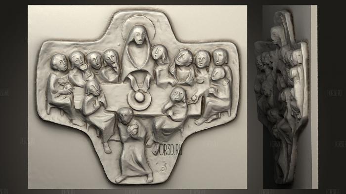 the last supper simplified stl model for CNC