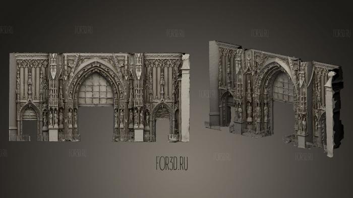 Eglise Saint Merri 1515 1612 stl model for CNC