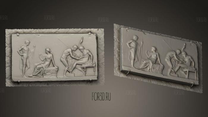 Herculaneum Tablet stl model for CNC