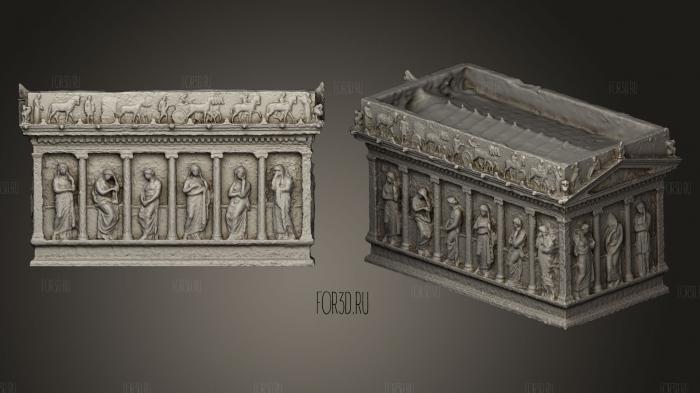 Sarcophagus from Sidon Lebanon stl model for CNC