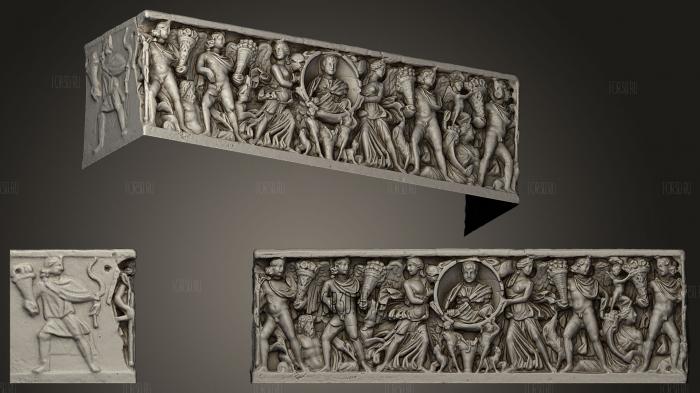 Season sarcophagus with portrait_2 3d stl модель для ЧПУ