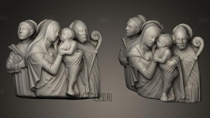 The Virgin Mary with Child and Saints stl model for CNC