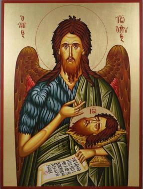 Святой Иоанн Креститель Православная икона 3d stl модель для ЧПУ