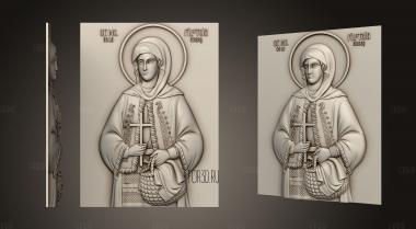 Икона Пресвятой Богородицы, именуемая Троеручица 3d stl модель для ЧПУ