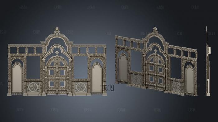 Iconostasis for the Federal Penitentiary Service stl model for CNC
