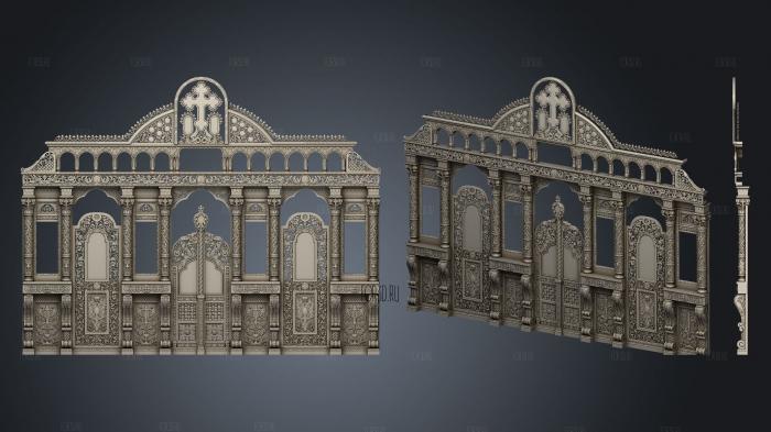 Iconostasis of the village of Petrovka version1 stl model for CNC