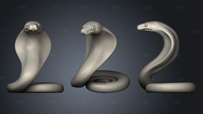 Змея 3d stl модель для ЧПУ