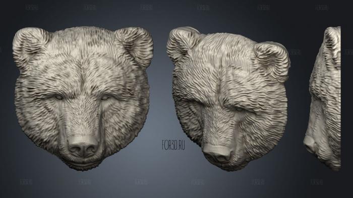 Медведь 3d stl модель для ЧПУ