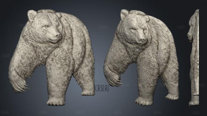 Медведь 3d stl модель для ЧПУ