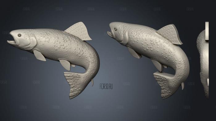 Рыба 3d stl модель для ЧПУ