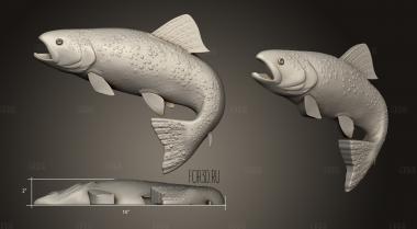 Рыба 3d stl модель для ЧПУ