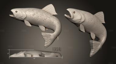Рыба вариант1 3d stl модель для ЧПУ