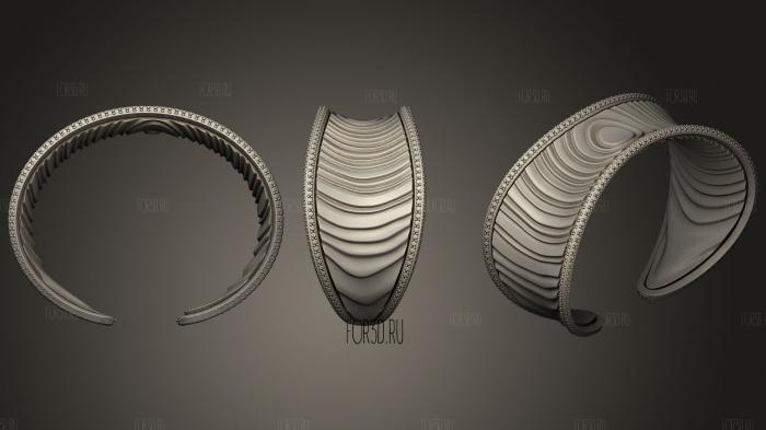 Jewelry Ice Bracelet 5 stl model for CNC