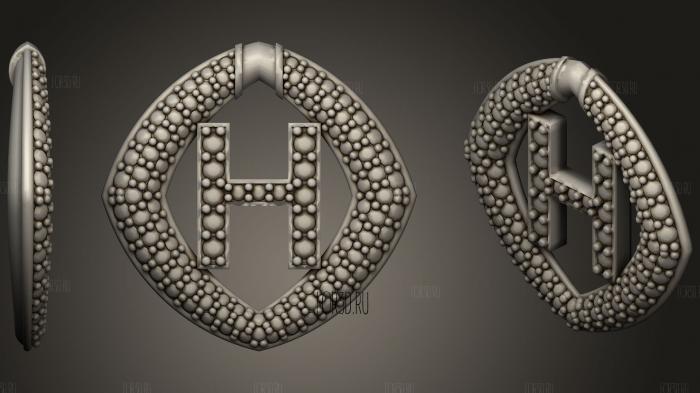 Jewelry Pendant With Letter H16