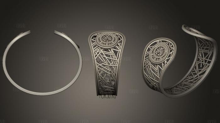 Jewelry Womens Aquarius Zodiac Bracelet 3D CAD 2 stl model for CNC