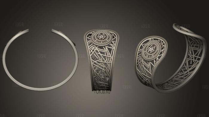 Jewelry Womens Cancer Zodiac Bracelet 2 stl model for CNC