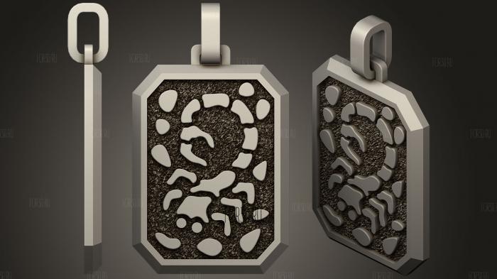 Mens Scorpio Zodiac Pendant 3d stl модель для ЧПУ