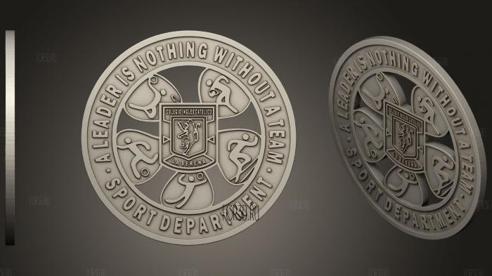 Moneda Colegio Ingles Catolico 3d stl модель для ЧПУ