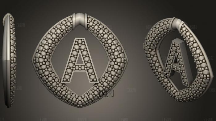 Pendant With Letter A4