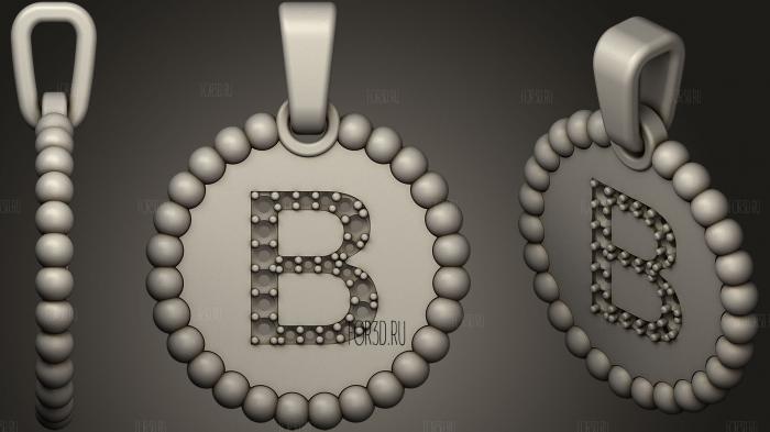 Pendant With Letter B26