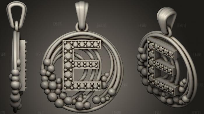 Pendant With Letter E