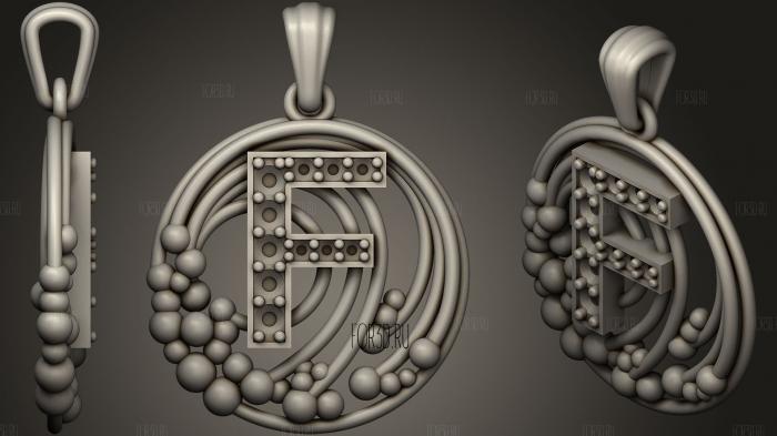 Pendant With Letter F7